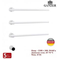 Полотенцесушитель электрический Ganzer (Ганзер) встроенный на 3 полки (Белый) 96063-F