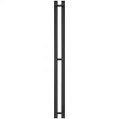 Полотенцесушитель электрический Эврика Пенелопа P2 120x10 см, подключение справа, слева, матовый черный, I-образный, из стали, 611027, Ewrika