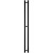 Полотенцесушитель электрический Эврика Пенелопа P2 120x10 см, подключение справа, слева, матовый черный, I-образный, из стали, 611027, Ewrika