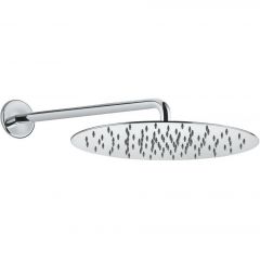 Верхний душ Fiore Shower, круглый ультратонкий Ø30 см и настенный кронштейн 33,7 см, цвет черный матовый 30NN8631