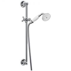 Душевая штанга Fiore Shower, h64 см, с набором для душа: 1-режимный ручной душ c керамической накладкой, шланг 150 см, цвет бронза 30Z394Z5