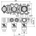 Встраиваемая часть термостатического смесителя Almar Modular с переключателем на 3 положения, горизонтальный модуль для душа E176904