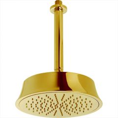 Верхний душ Cisal Shower D220 мм с потолочным держателем L270 мм, цвет: золото DS01328024