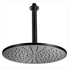 Верхний душ Cisal Shower D30 см с потолочным держателем L180 мм, цвет: черный DS01370040