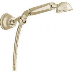 Душевой гарнитур Cisal Shower: ручная лейка, шланг 120 см, держатель настенный для лейки, цвет: золото AR00305024