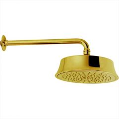 Верхний душ Cisal Shower D220 мм с настенным держателем L270 мм, цвет: золото DS01327024