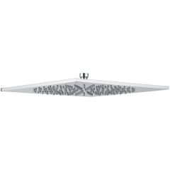 Душевая квадратная антикальковая головка Emmevi 250х250 мм, подключение 1/2, цвет зачищенный никель C06658mm250/NS