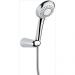 Набор ручного душа Emmevi (Эммеви), круглая лейка из ABS, шланг 150 см из латуни, держатель лейки из ABS, хром, 144/CR