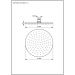 Душевая головка Emmevi (Эммеви) , антикальковая, латунь 300 мм, подключение 1/2″, брашированное золото, C06657mm300/ORS