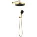 Душевой комплект Богеме CELL Золото 427-G, Boheme GOLD с микролифтом, комплект, латунь, с подсветкой