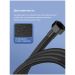 Душевой шланг Створки Колдинг S32265BK 200 см, матовый черный, Stworki