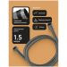Душевой шланг Диво Валдай DW-WAL50GB 150 см, вороненая сталь, Diwo