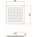 Лейка для верхнего душа Savol 20×20 см S-000F08 хром
