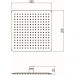 Лейка для верхнего душа Savol 25×25 см S-000F10 хром