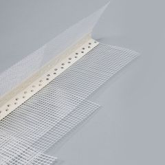 Профиль угловой Polinet (Полинет) ПВХ с армирующей сеткой 100х150 мм 2500 мм