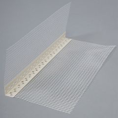 Профиль угловой FasadPro (ФасадПро) ПВХ с армирующей сеткой ГОСТ 100х150 мм 2500 мм