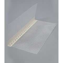 Профиль угловой FasadPro (ФасадПро) ПВХ с армирующей сеткой 100х150 мм 2500 мм