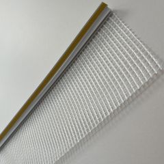 Профиль примыкания оконный FasadPro (ФасадПро) ПВХ с армирующей сеткой ГОСТ 6 мм 2.4 м