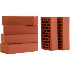 Кирпич облицовочный пустотелый Донской кирпич (Donskoj Kirpich) Красный Фаска 1NF 250х120х65 мм (416 шт в поддоне упаковано пленкой)