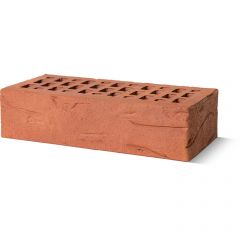 Кирпич облицовочный пустотелый Славянский кирпич (Slavyanskij kirpich) Классик-Руст Терракотовый 1NF 250×120×65 мм (372 шт в поддоне)