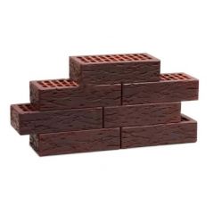 Кирпич облицовочный пустотелый 1 NF одинарный КЗ Воротынский (Kz Vorotynskiy) Винтаж Антик руст М-150