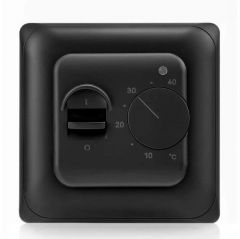 Терморегулятор механический PROFI Therm (Профи Терм) PT 70.26 с датчиком температуры пола Black