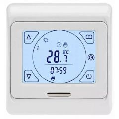 Терморегулятор электронный PROFI Therm (Профи Терм) PT E91.716 сенсорный програмируемый Ivory