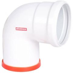 Отвод Rommer (Роммер) D 80 угол 90гр. M/F (мама/папа) (Ver. 2) (RCA-0080-100090)