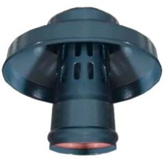 Оголовок Rommer (Роммер) с ветрозащитой вертикальный конденсационный O80/125 (RCA-8012-000001)