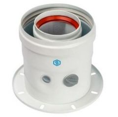 Адаптер начальный Baxi (Бакси) вертикальный коаксиальный с конденсатоотводчиком для всех котлов кроме ECO Nova/Classic 10-24 кВт, диам. 60/100 мм (MT71411972)