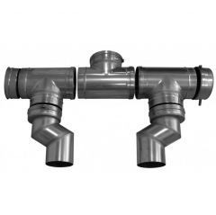 Дымоотводящий комплект Baxi (Бакси) для 2-ух котлов 130-180 кВт в каскаде диам. 250 мм (LXO00069143)