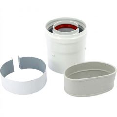 Отвод коаксиальный Baxi (Бакси) инспектируемый 90°, диам. 60/100 мм (KHG71410411)