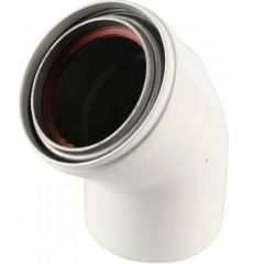 Отвод Baxi (Бакси) 45° для труб с изоляцией, диам. 80 мм (KHG71410521)