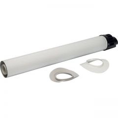 Элемент дымохода Stout (Стаут) конденсац. участок для прохода через стену с манжетами и оголовком 854 мм DN60/100 м/п PP-FE (SCA-8610-010854)