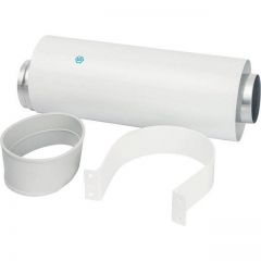 Элемент дымохода Stout (Стаут) DN60/100 труба коаксиальная 250 мм п/м, уплотнения и хомут в комплекте (SCA-6010-000250)