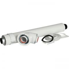 Дымоход коаксиальный Stout (Стаут) для прохода через стену (совместимый с Protherm Рысь,Ягуар) D 60/100 (SCA-6010-220850)