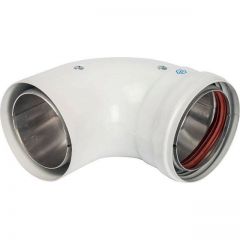 Элемент дымохода Stout (Стаут) DN80 отвод 90° утепленный п/м (SCA-0080-800090)