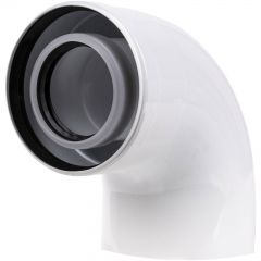 Отвод коаксиальный Royal Thermo (Роял Термо) 60/100, 90 гр. M/F для конденсационных котлов