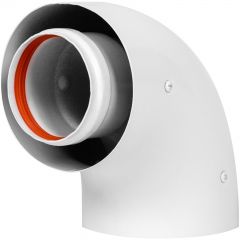 Отвод коаксиальный стартовый универсальный Royal Thermo (Роял Термо) 60/100, 90 гр.