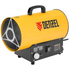 Пушка тепловая газовая Denzel (Дензель) GHG-15i, 15 кВт, цифровой термостат, пропан-бутан (96478)