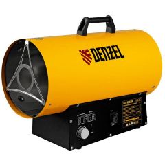 Пушка тепловая газовая Denzel (Дензель) GHG-30i, 30 кВт, цифровой термостат, пропан-бутан (96471)
