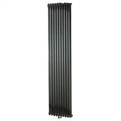 Радиатор секционный Arbonia 2180/8 центральное подключение без накладок 3/4 RAL 9005MT Черный матовый
