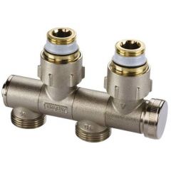 Узел нижнего подключения Simplex (Симплекс) VarioCon тип FE1 двухтрубное подключение с функцией отсечки слива и заполнения 1/2 (F12003)