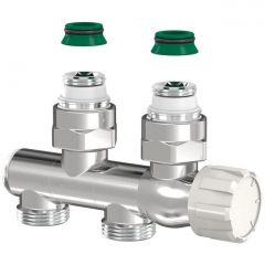 Узел нижнего подключения Simplex (Симплекс) VarioCon хром 3/4x3/4 (в компл нип. 1/2) (F12019)