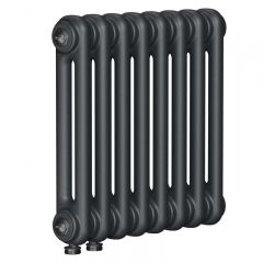 Радиатор стальной двухтрубчатый Rifar (Рифар) Tubog TUB 2057 12 секций DV1 подключение нижнее антрацит (TUB 2057-12-DV1-АN)