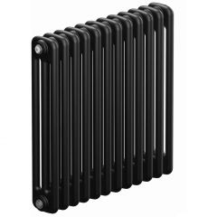 Радиатор стальной трубчатый Rifar (Рифар) Tubog 3057 12 секций 552x565x107 мм боковое подключение 3/4″ Антрацит матовый