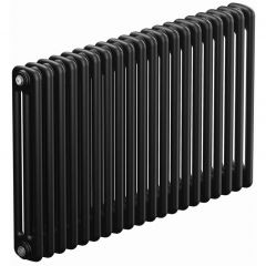 Радиатор стальной трубчатый Rifar (Рифар) Tubog 3057 30 секций 1380x565x107 мм боковое подключение 3/4″ Антрацит матовый