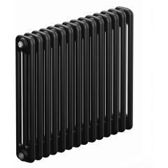 Радиатор стальной трубчатый Rifar (Рифар) Tubog 3057 14 секций 644x565x107 мм боковое подключение 3/4″ Антрацит матовый