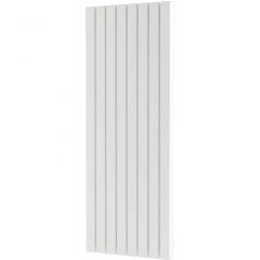 Стальной вертикальный радиатор отопления Warmmet (Варммет) Power 60V высота 2000 мм секций 4 цвет белый тип подключения: нижнее левое PV.6060.2000.4.300.BL.9016