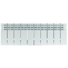 Радиатор биметаллический Stout (Стаут) Titan 200 6 секций боковое подключение белый RAL 9016 (SRB-3310-020006)